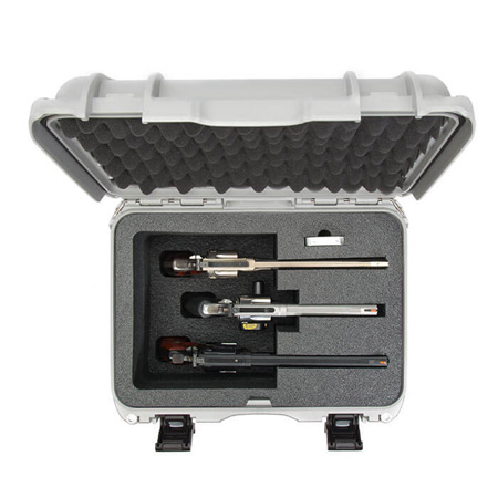 Nanuk Firearms 918 Protective Case with Foam Insert for 3 Large Revolvers,Silver