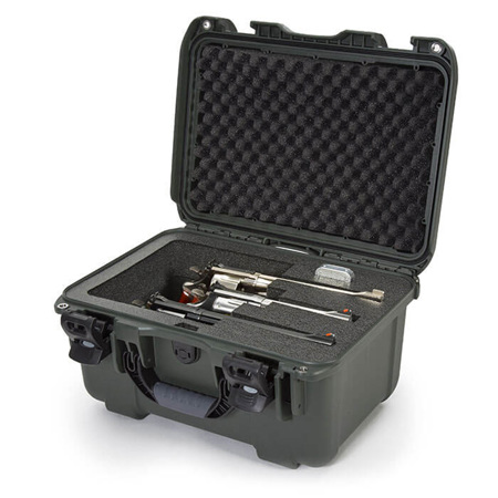 Nanuk Firearms 918 Protective Case with Foam Insert for 3 Large Revolvers, Olive