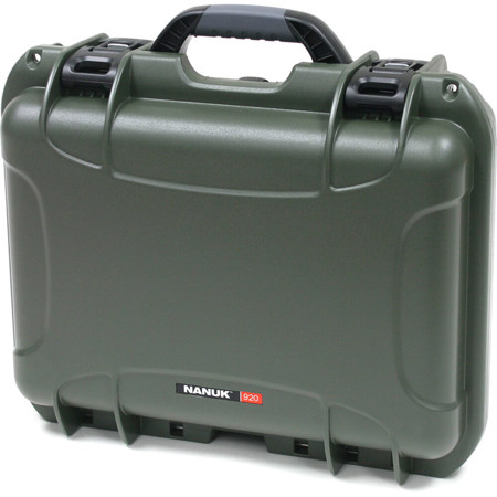 Nanuk Medium Series 920 NK-7 Resin Waterproof Protective Case with Foam, Olive