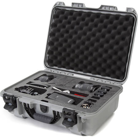 Nanuk Media Series 925 Waterproof Hard Case with Foam Insert, Silver