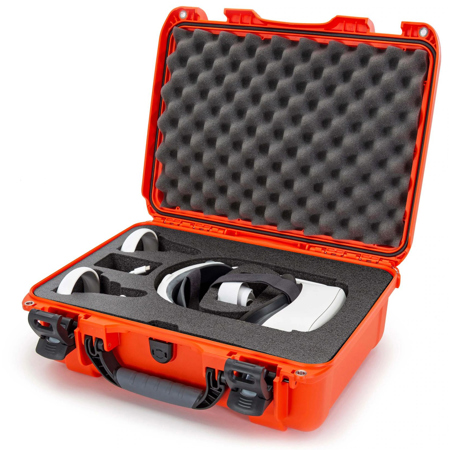 Nanuk 925 Waterproof Hard Case with Foam Insert for Oculus Quest 2, Orange