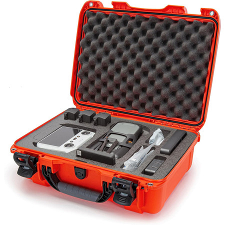 Nanuk 925 Waterproof Case with Foam for DJI Mavic 3 Pro Fly More/Cine Combo Orange
