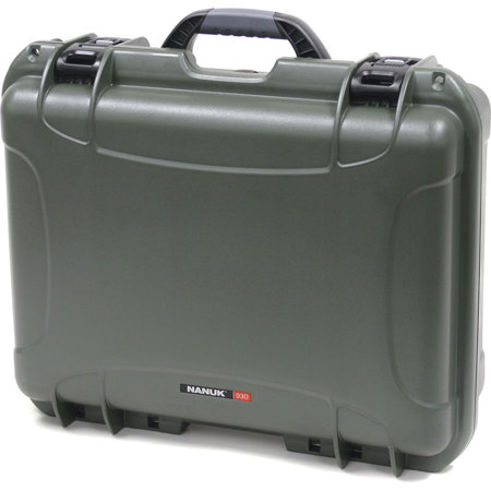 Nanuk Large Series 930 NK-7 Resin Protective Case with Padded Dividers, Olive