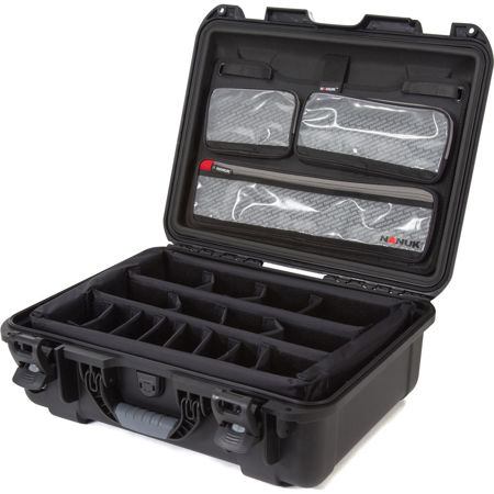 Nanuk Large Series 930 Lightweight NK-7 Resin Waterproof Hard Case with Lid Organizer and Padded Dividers, Black