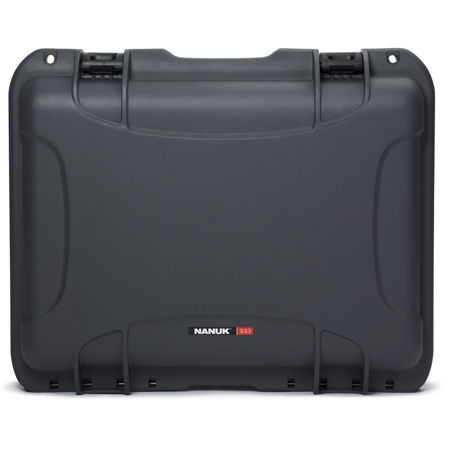 Nanuk 933 Lightweight NK-7 Resin Waterproof Case With Padded Divider, Graphite