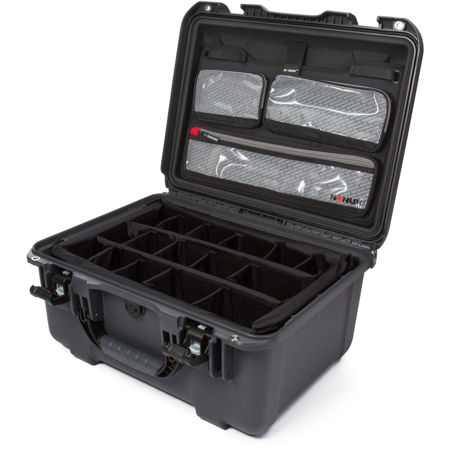 Nanuk Large Series 933 Waterproof Hard Case w/ Lid Organizer, Dividers, Graphite