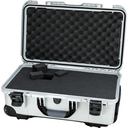 Nanuk Wheeled Series 935 Lightweight NK-7 Resin Waterproof Protective Case with Foam for DSLR Camera, 3 Lenses, Flash, Silver