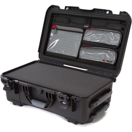Nanuk Wheeled Series 935 Hard Case with Foam Insert and Lid Organizer, Black