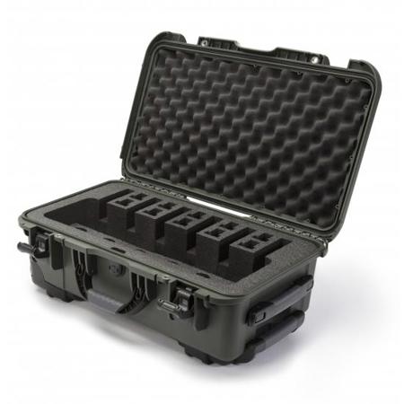 Nanuk 935 6 Up Pistol Case with Foam Insert, Olive