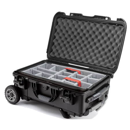 Nanuk 935 Eco-Friendly Waterproof Hard Case with Heavy-Duty Wheels, Dividers and Eggshell Lid Foam, Black