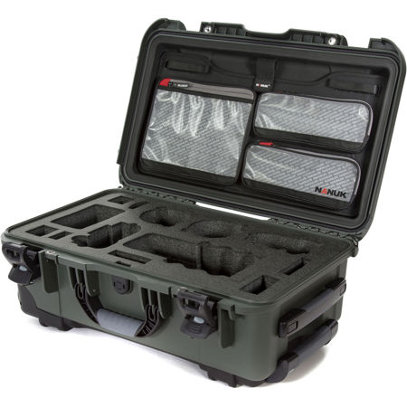 Nanuk 935 Wheeled Hard Case with Foam Insert for Sony A7R, Olive