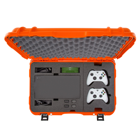 Nanuk 938 Waterproof Hard Case with Foam Insert for Xbox Series X|S, Orange