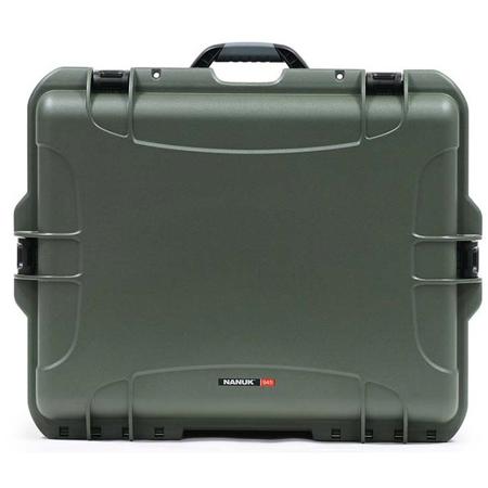Nanuk Large Series 945 Lightweight NK-7 Resin Waterproof Protective Case with Padded Dividers, Olive