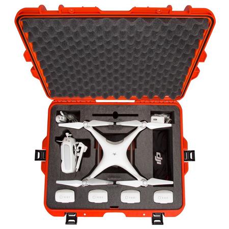 Nanuk 945 Lightweight NK-7 Resin Case for DJI Phantom 4 Quadcopter, Orange