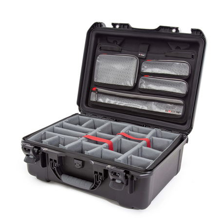 Nanuk 940 Waterproof Hard Case with Lid Organizer and Divider for Camera, Black