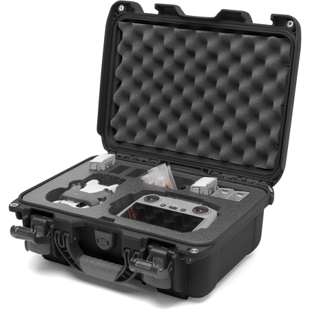 Nanuk 915 Waterproof Hard Case with Foam for Mini 4 Pro Fly More Combo Kit,Black