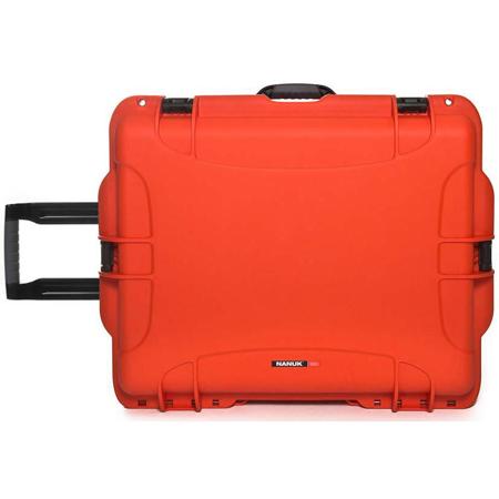 Nanuk Wheeled Series 960 NK-7 Resin Waterproof Protective Rolling Case, Orange