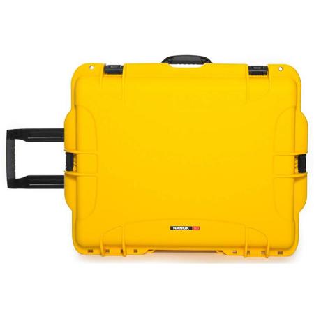 Nanuk Wheeled Series 960 Lightweight NK-7 Resin Waterproof Protective Rolling Case with Padded Dividers, Yellow