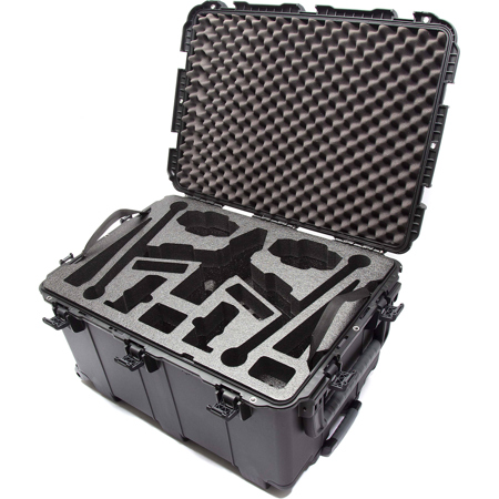 Nanuk 975 Wheeled Waterproof Hard Case with Foam Insert for DJI Inspire 3, Black