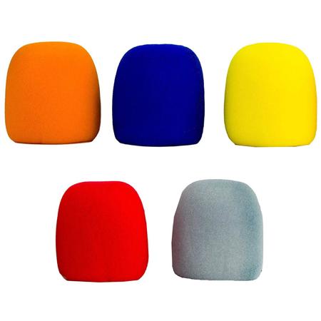 Nady CWS-5 Multi-Color Microphone Windscreen, 5-Pack