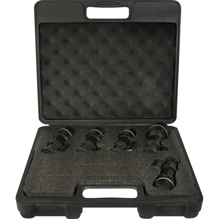 Nady DMK-5 Drum Microphone Kit, Includes 4x DM-70 Drum Microphones, DM-80 Drum Microphone and Storage Case