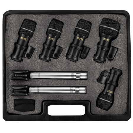 Nady DMK-7 Drum Microphone Kit, 4x DM-70 Drum Mic, 2x CM-88 Mic, DM-80 Drum Mic