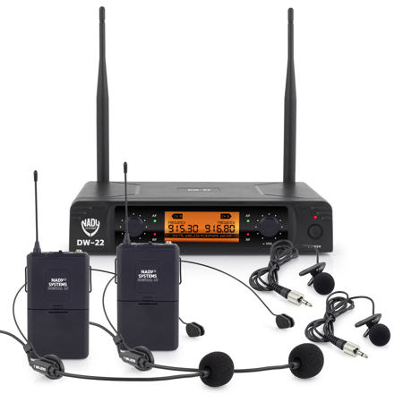 Nady Digital Wireless Lapel & Headmic Microphone System with DW-22 Receiver