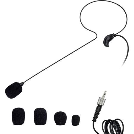 Nady HM-45U Headmic Headworn Uni-Directional Condenser Microphone, 3.5mm, Black