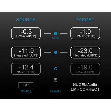 NUGEN Audio VisLM-H 2 Loudness Metering + LM-Correct 2 Software, Download