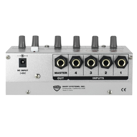 Nady MM-14FX 4-Channel Mini Mixer with Echo Effects and PAD-1 AC Adapter