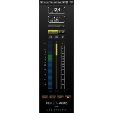 NUGEN Audio MasterCheck Music Loudness & Dynamics Tool Software, Download