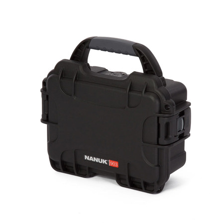 Nanuk 903 Waterproof Hard Case with Foam Insert for 12 Brodheads, Black