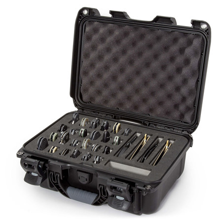 Nanuk 915 Waterproof Hard Case with Foam Insert for 28 Knives, Black