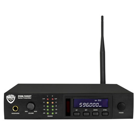 Nady PEM 1000 100-Channel PLL Synthesized UHF Wireless In-Ear Monitor System