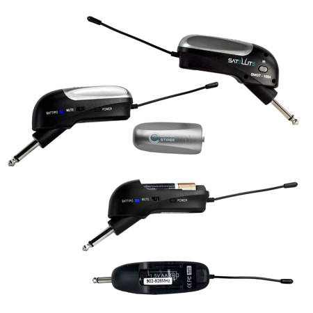 Nady SMGT-100A Electric Guitar Transmitter for Satellite System, Recessed Jack