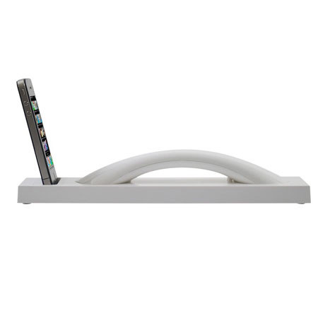 Native Union Curve Bluetooth Wireless Handset and iPhone Dock, White
