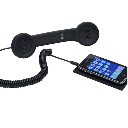 Native Union Retro POP Handset for iPhone/iPad/iPod, Android Phones, Black