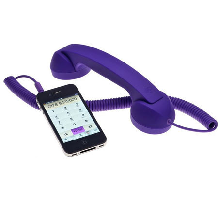 Native Union Retro POP Handset for iPhone/iPad/iPod, Android Phones, Purple
