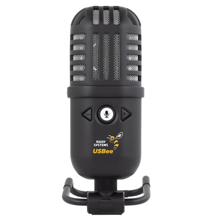 Nady USBee Supercardioid Condenser Desktop USB Microphone, Black