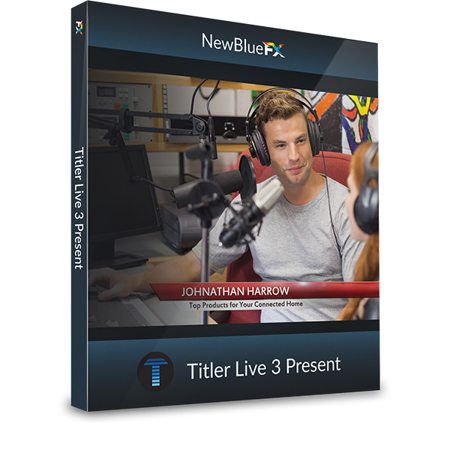 NewBlueFX Titler Live 3 Present 3D Text On-Air Graphic Plug-In, Download
