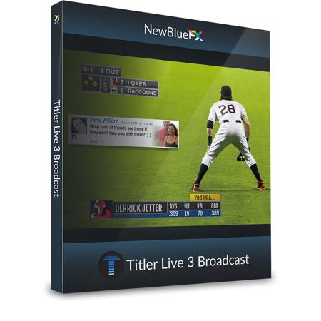 NewBlueFX Titler Live 3 Broadcast 3D Text On-Air Graphic Plug-In, Download