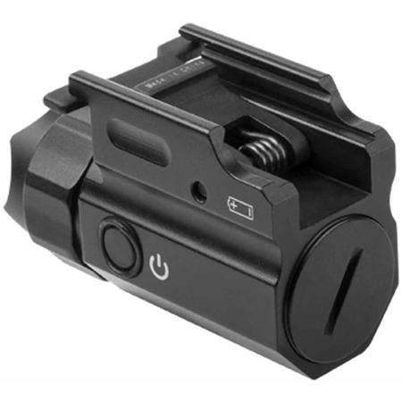 NcSTAR 3W 150 Lumen Compact LED QR Flashlight w/ Strobe, Weaver/Picatinny Mount
