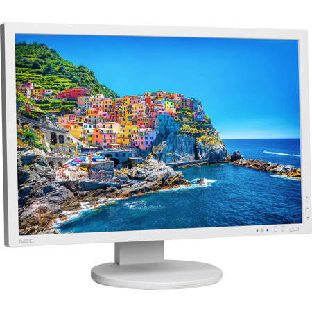 NEC PA243W 24.1" Wide Gamut IPS LED Monitor with Integrated Speakers, 1920x1200, White
