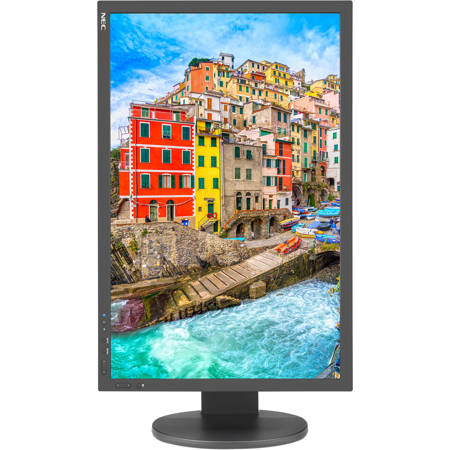 NEC PA243W-BK 24.1" Wide Gamut IPS LED Monitor, 1920x1200, Black