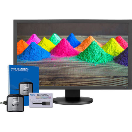 NEC MultiSync PA271Q 27" QHD Monitor, SpectraViewII Color Calibration, Black
