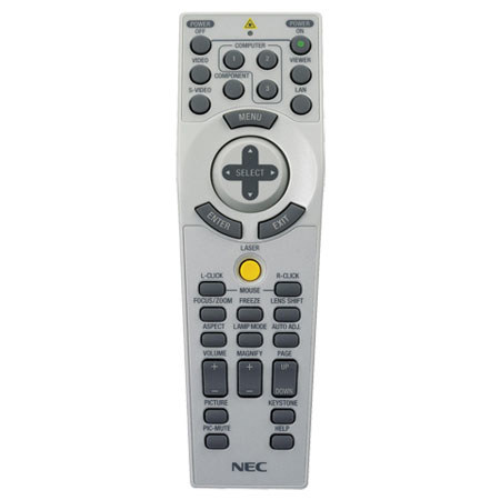 NEC Remote Control for NP4000, NP4001 Projectors