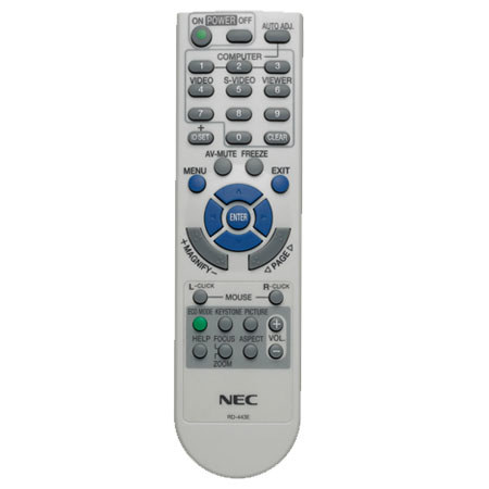NEC Remote Control for NP110 and NP215 Projectors