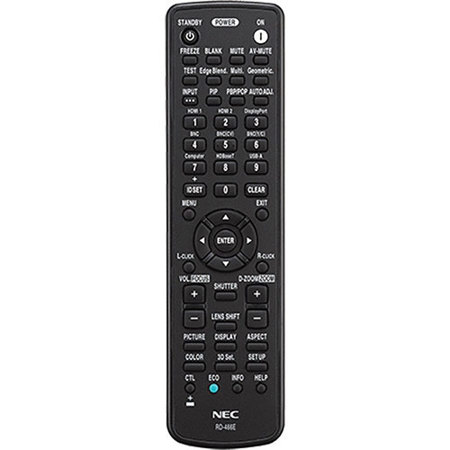 NEC Remote Control for NP-PA521U/571W/621X/622U/672W/722X Projectors