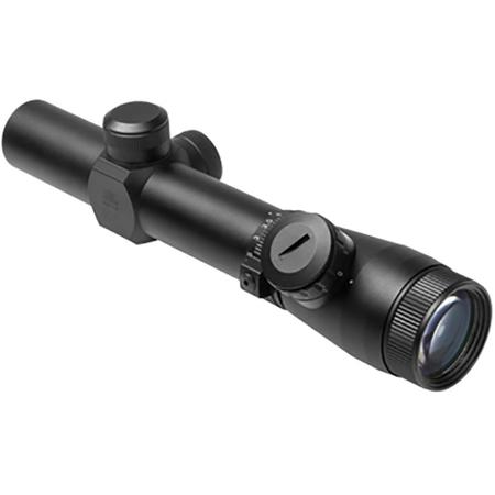 NcSTAR 1.1-4x25 Riflescope, Blue/Red Illum Mil Dot Reticle, 30mm