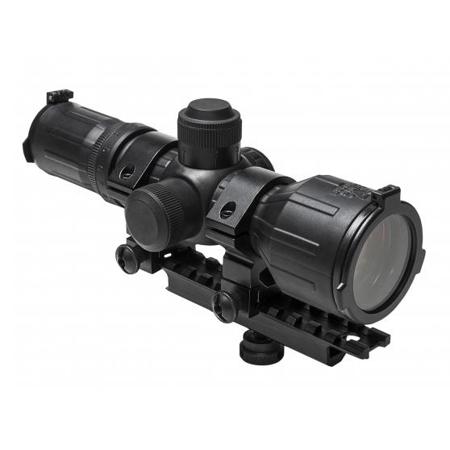 NcSTAR 3-9x42 Compact Armored Riflescope, Illum P4 Sniper Ret, 30mm Center Tube